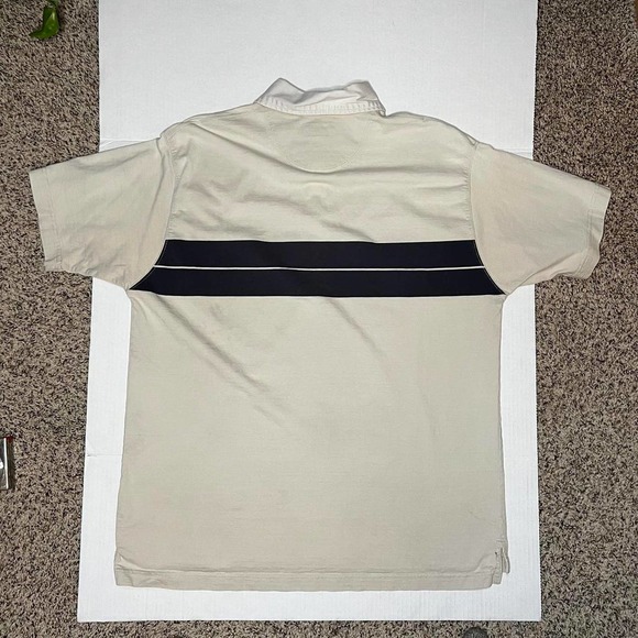 Arizona Jean Co. Vintage Polo Cream/Navy Large - Picture 3 of 8